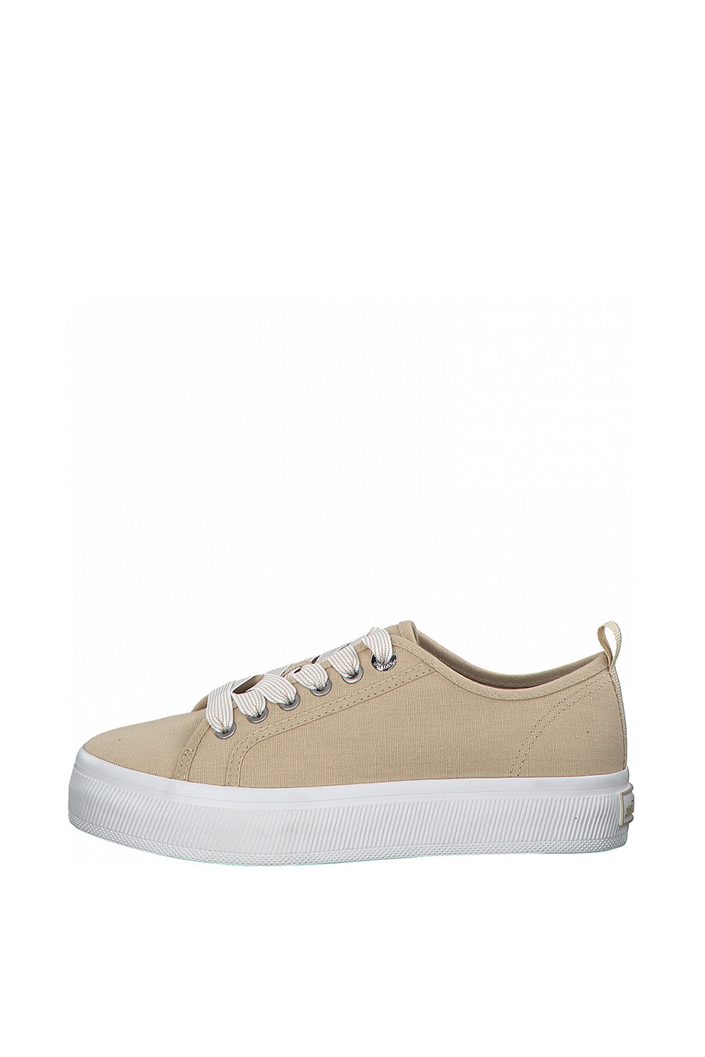 s.Oliver, Tenisi flatform din panza, Bej, 40