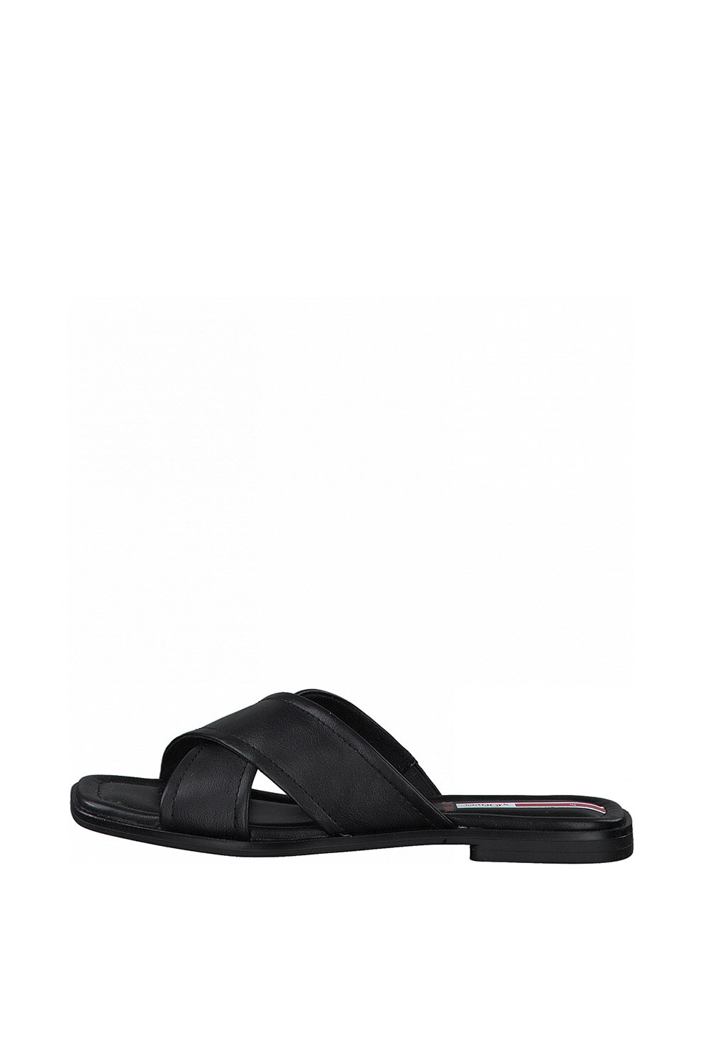 s.Oliver, Papuci din piele ecologica cu barete incrucisate