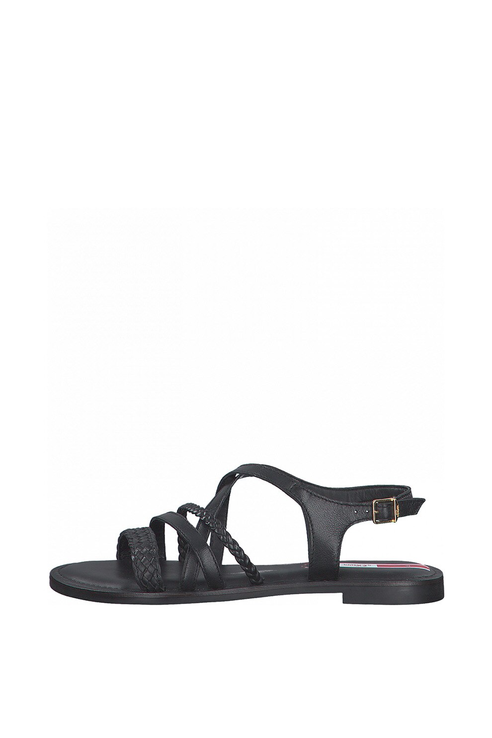 s.Oliver, Sandale din piele cu barete multiple