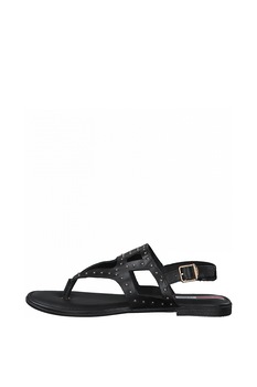 s.Oliver, Sandale de piele cu bareta separatoare si tinte s.Oliver, Sandale de piele cu bareta separatoare si tinte