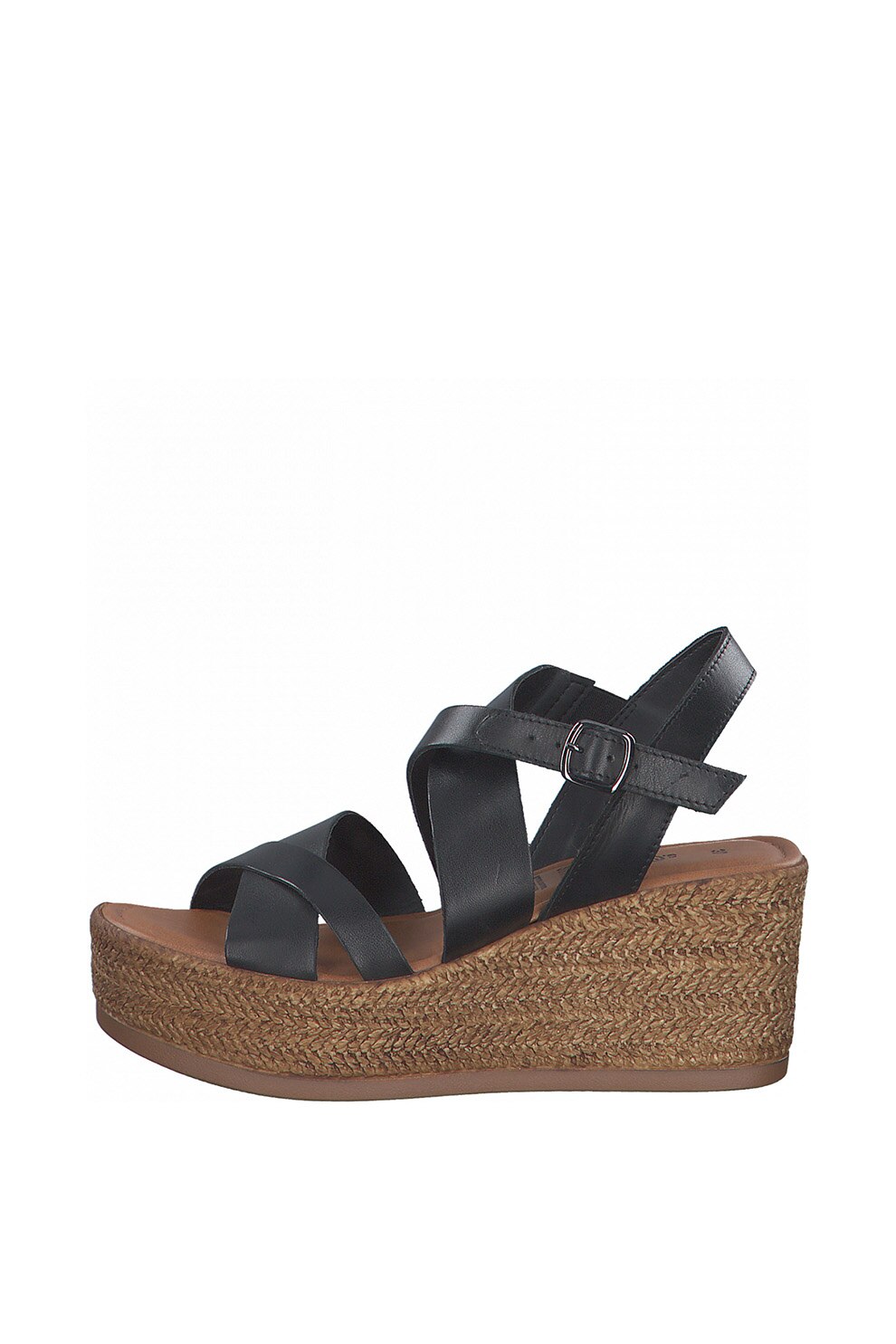 s.Oliver, Sandale wedge de piele