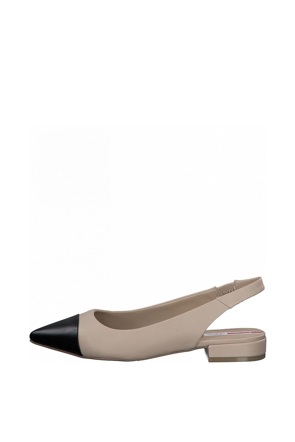 s.Oliver, Balerini slingback de piele ecologica, Bej, 39
