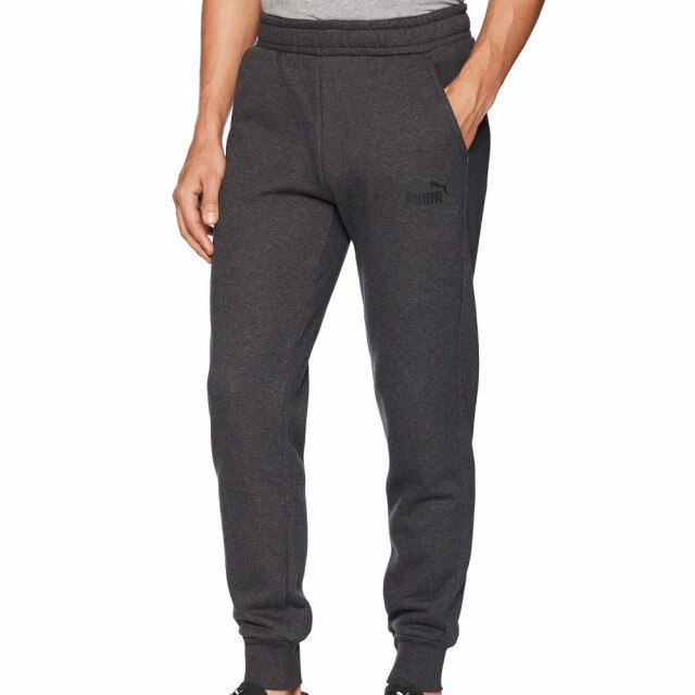 Pantaloni Puma Essentials Logo Fleece pentru barbati, Cenusiu