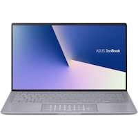 Laptop ultraportabil ASUS ZenBook 14 UM433IQ cu procesor AMD Ryzen 5 4500U pana la 4.00 GHz, 14" Full HD, 8GB, SSD 512GB, NVIDIA GeForce MX350 2GB, Free Dos, Light Grey