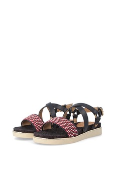 Wrangler, Sandale de piele ecologica cu barete incrucisate Karen Wrangler, Sandale de piele ecologica cu barete incrucisate Karen