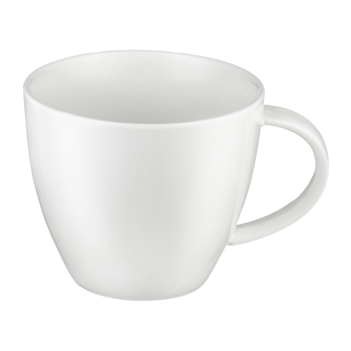 Ceasca Ambition Kubiko Fala, portelan, 220 ml, alb