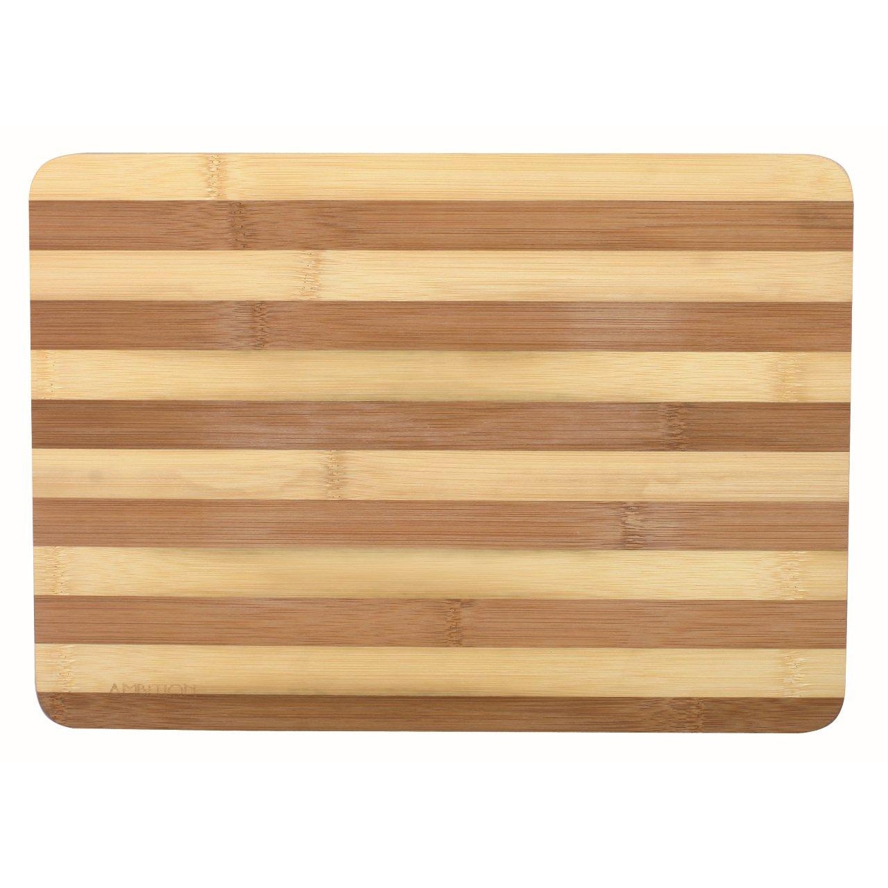 Bord de tocare din bambus, Ambition Panda, 35x25x2 cm