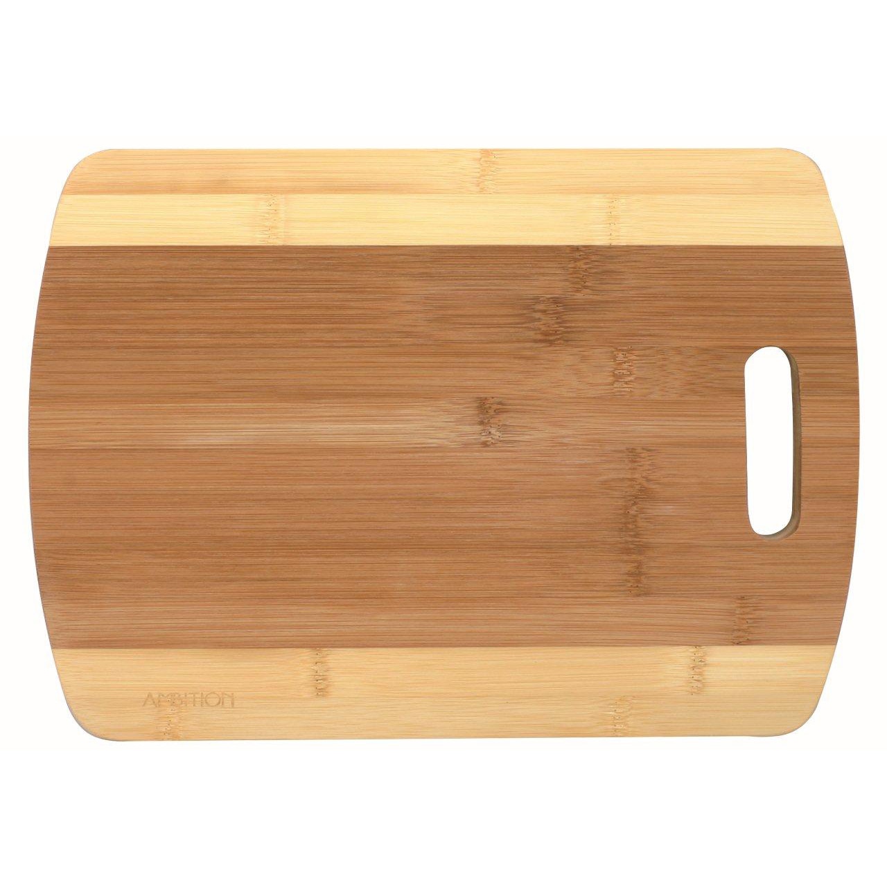 Bord de tocare din bambus, Ambition Panda, 35x25x2 cm