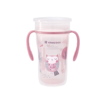 Cana cu manere 360 Sippy Cup Owl Pink Cana cu manere 360 Sippy Cup Owl Pink