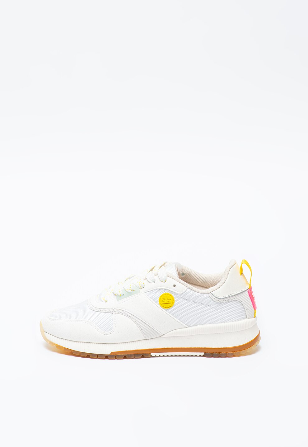 Scotch & Soda, Pantofi sport cu insertii de piele Vivi
