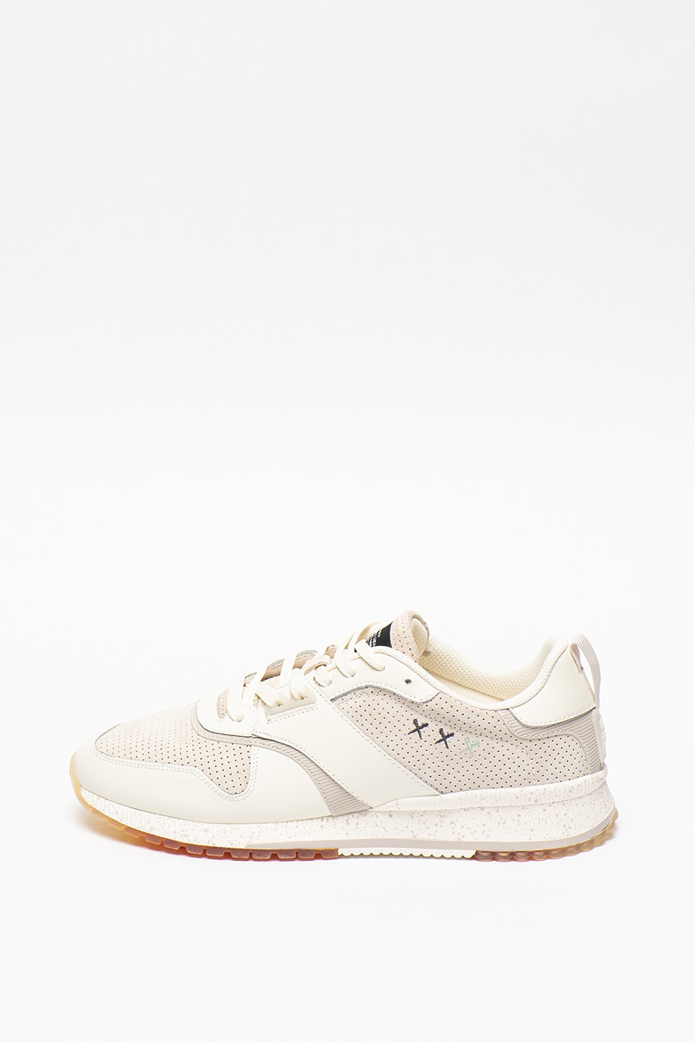 Scotch & Soda, Pantofi sport din piele si piele intoarsa Vivex