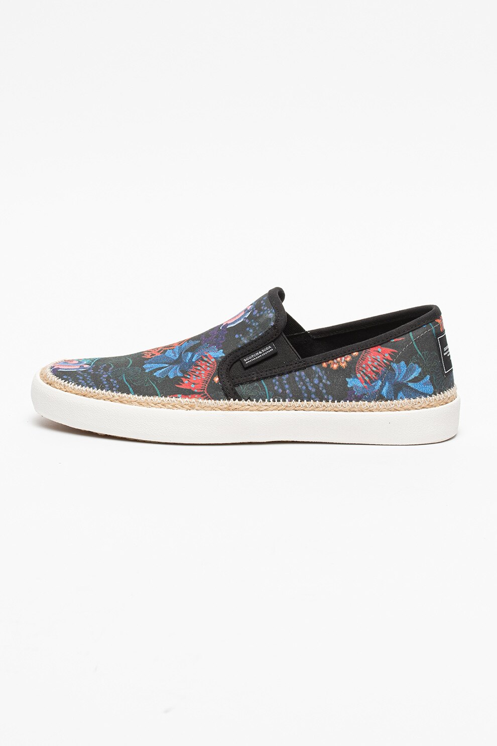Scotch & Soda, Pantofi sport slip-on cu imprimeu tropical Izomi