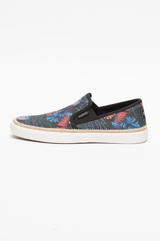 Scotch & Soda, Pantofi sport slip-on cu imprimeu tropical Izomi Scotch & Soda, Pantofi sport slip-on cu imprimeu tropical Izomi