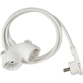 Cordon prelungitor Brennenstuhl, 2 prize, IP20, cablu H05VV-F 3G 1.5, 3m, Alb Cordon prelungitor Brennenstuhl, 2 prize, IP20, cablu H05VV-F 3G 1.5, 3m, Alb