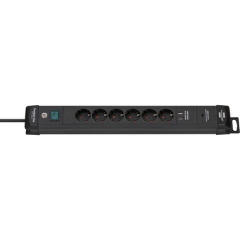 Prelungitor Brennenstuhl Premium-Line, 2xUSB 3100 mA,, 1xUSB-C, 18W, 6 prize, buton On/Off, cablu H05VV-F 3G1.5 , 3m Prelungitor Brennenstuhl Premium-Line, 2xUSB 3100 mA,, 1xUSB-C, 18W, 6 prize, buton On/Off, cablu H05VV-F 3G1.5 , 3m