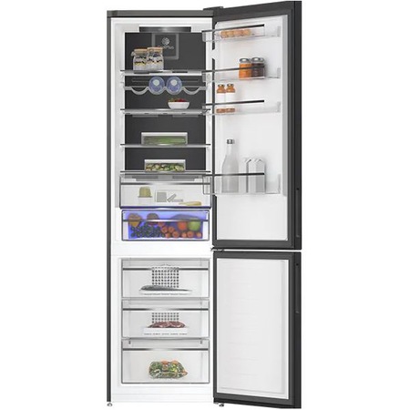 Combina frigorifica GRUNDIG GKN26265HFXRN, A+++, No Frost, 362 l, H 202.5 cm, negru