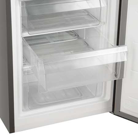 Combina frigorifica STARCREST SCF-273IX, 273L, Clasa F, Less Frost, Termostat reglabil, Iluminare LED, Suprafata Inox antiamprenta, Picioare ajustabile, Usi reversibile, H 180 cm, Inox