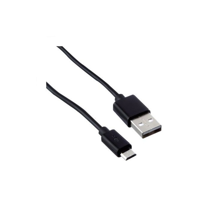 5 db micro USB kábel készlet, fekete, 20 cm