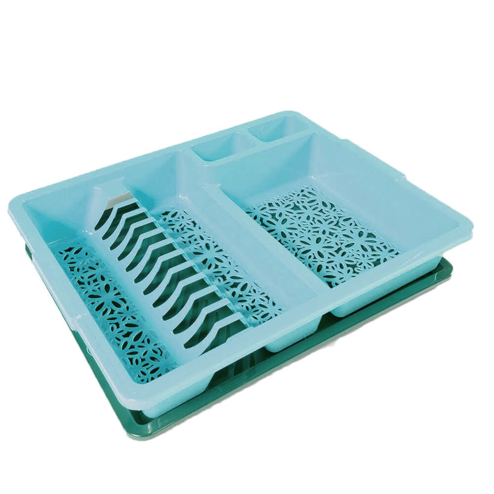 Scurgator de Vase si Tacamuri STERK, 43x35x8 cm, cu Tavita, Albastru