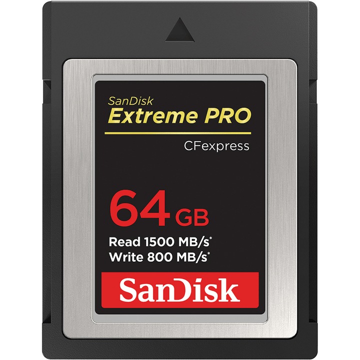 Card de memorie SanDisk Extreme PRO CFexpress Card Type B, 64GB, 1500MB/s Citire, 800MB/s Scriere