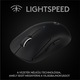Logitech Pro X Superlight Vezeték nélküli gaming egér, Ultrakönnyű 63 g, LightSpeed Hero 25K DPI, Fekete