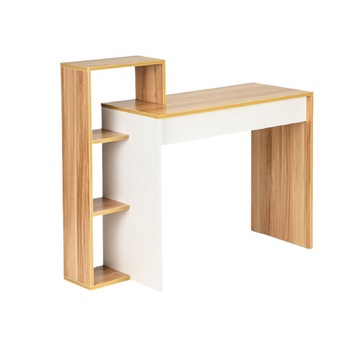 Birou cu masa de lucru pentru computer + biblioteca cu 4 rafturi, 110 x 40 x 91 cm Birou cu masa de lucru pentru computer + biblioteca cu 4 rafturi, 110 x 40 x 91 cm