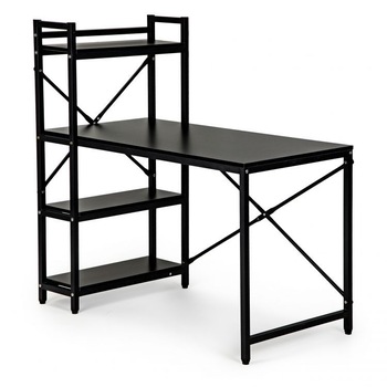 Birou din pal cu rafturi, 120x64x119 cm Birou din pal cu rafturi, 120x64x119 cm