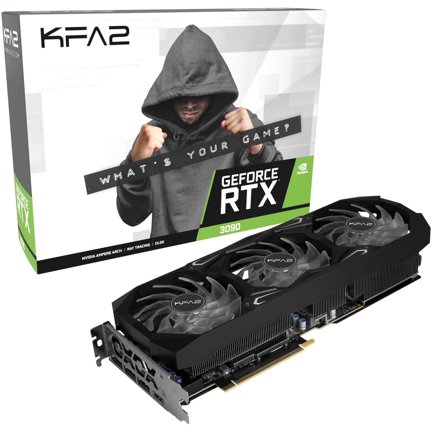 Placa video KFA2 GeForce RTX™ 3090 SG (1-Click OC), 24GB GDDR6X