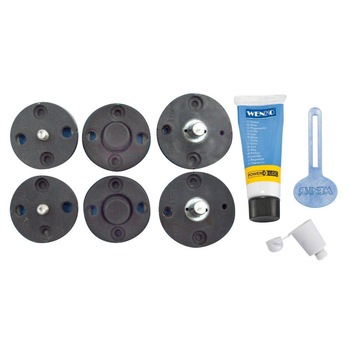 Set piese de schimb Power-Loc, 6 bucati + lipici, Wenko Set piese de schimb Power-Loc, 6 bucati + lipici, Wenko