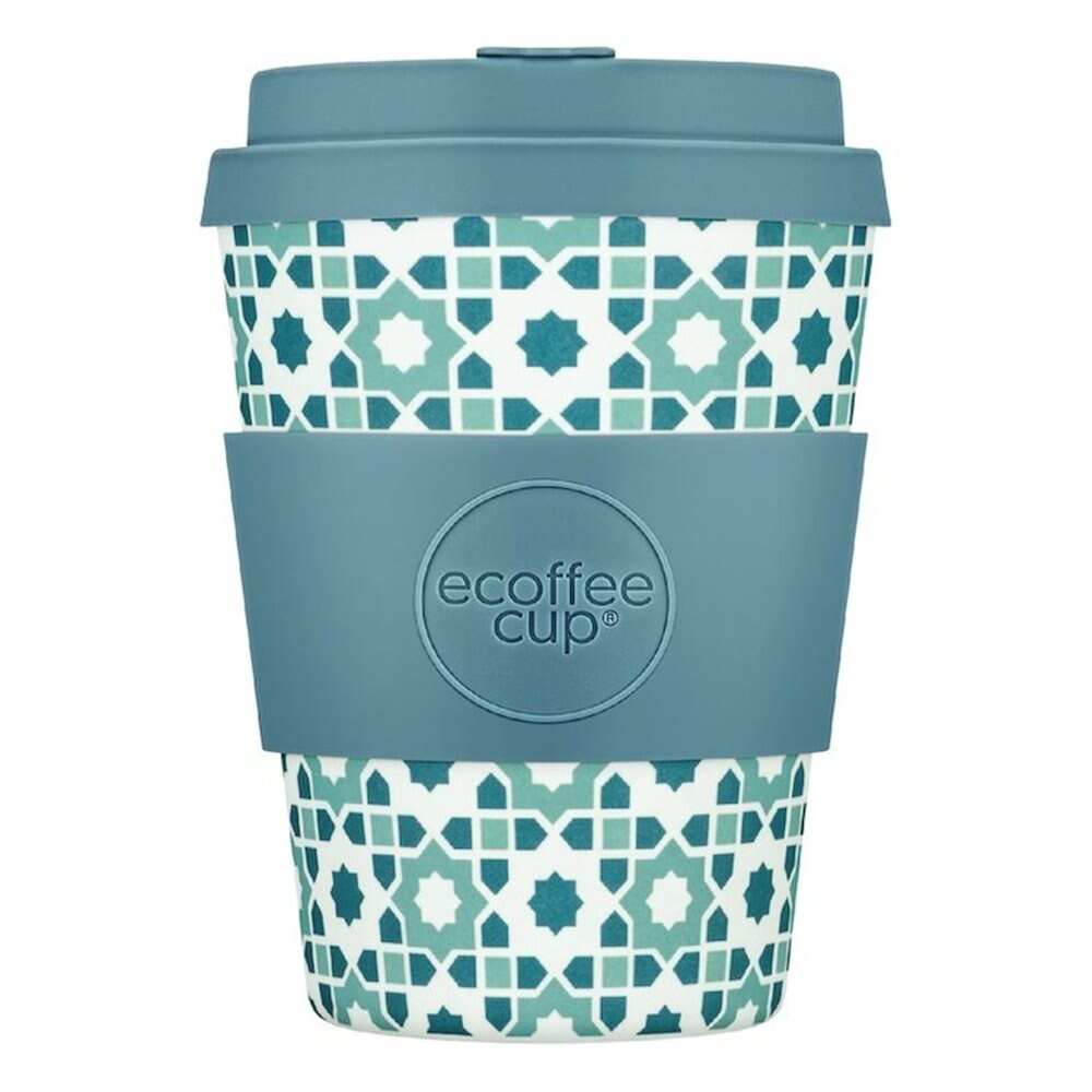 Cana de voiaj - Porto Koufo, Bambus, 350 ml, Albastru