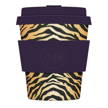 Cana de voiaj - Colchesterfield, Bambus, 250 ml, Mov / Auriu Cana de voiaj - Colchesterfield, Bambus, 250 ml, Mov / Auriu