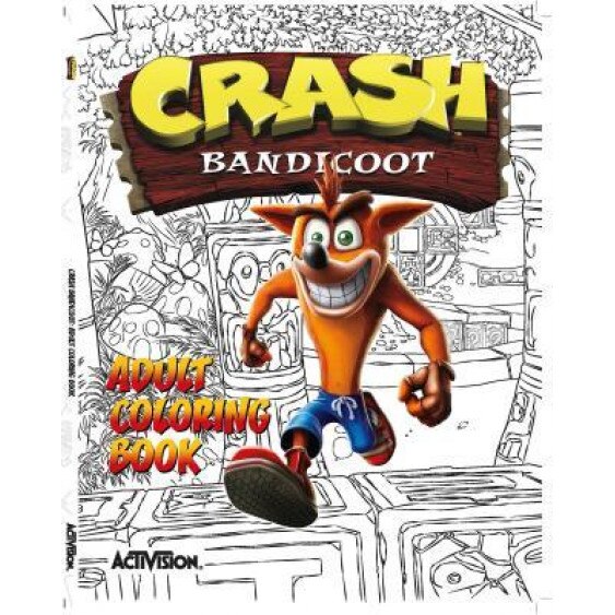 Crash Bandicoot Adult Coloring Book