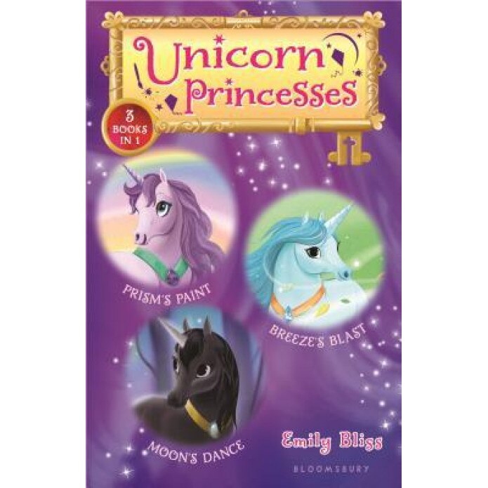 Unicorn Princesses Bind-Up Books 4-6: Prism's Paint, Breeze's Blast, and Moon's Dance, Emily Bliss (Author)