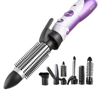 perie de par electrica multifunctionala kemei cu 7 capete interschimbabile si cablu rotativ 2 trepte de viteza si 2 trepte de temperatura 220-240v 1000w 50hz multicolor imagen 32_0_
0