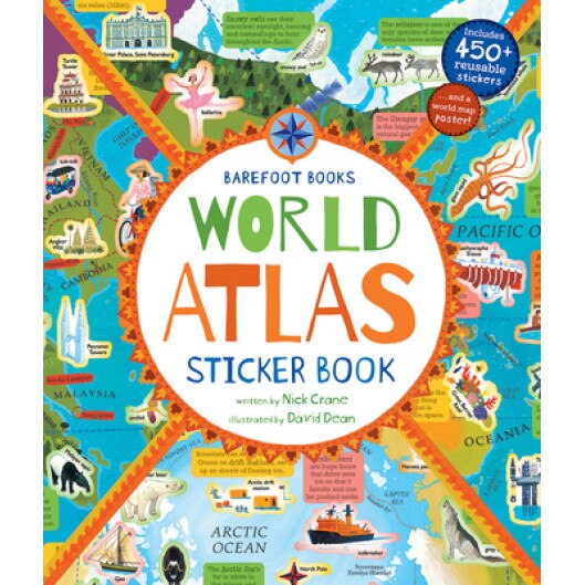 Barefoot Books World Atlas Sticker Book, David Dean (Illustrator)
