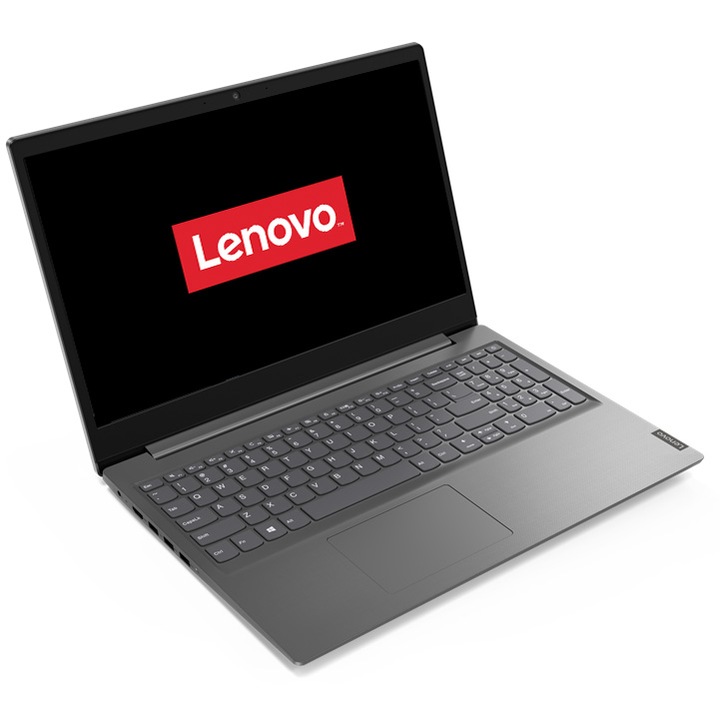 Laptop Lenovo V15 IIL cu procesor Intel Core i5-1035G1 pana la 3.60 GHz, 15.6", Full HD, 8GB, 512GB SSD, Intel UHD Graphics, Free DOS, Iron Grey