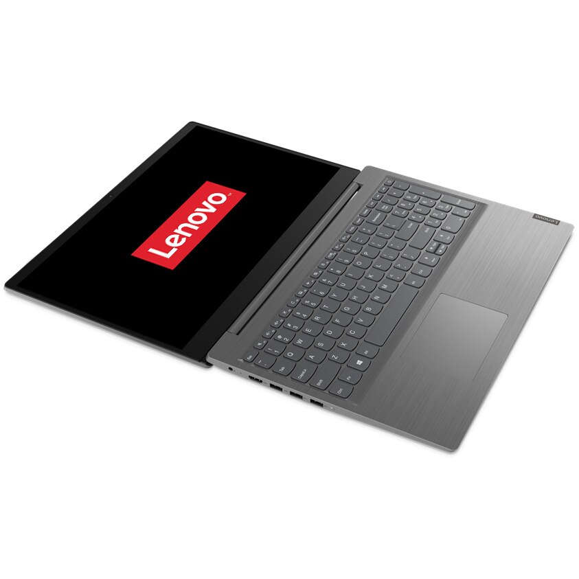 Laptop Lenovo V15 IIL cu procesor Intel Core i3-1005G1, 15.6", HD, 4GB, 1TB HDD, Intel UHD Graphics, No OS, Iron Grey