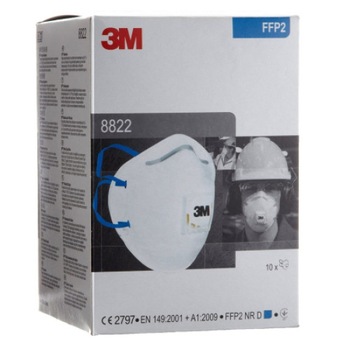 Set 10 bucati Masca protectie, 3M, FFP2, Supapa 3M Cool Flow, 5 straturi, alb, adulti Set 10 bucati Masca protectie, 3M, FFP2, Supapa 3M Cool Flow, 5 straturi, alb, adulti