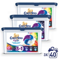 Capsule de spalat Coccolino Care Color, 3x40 buc