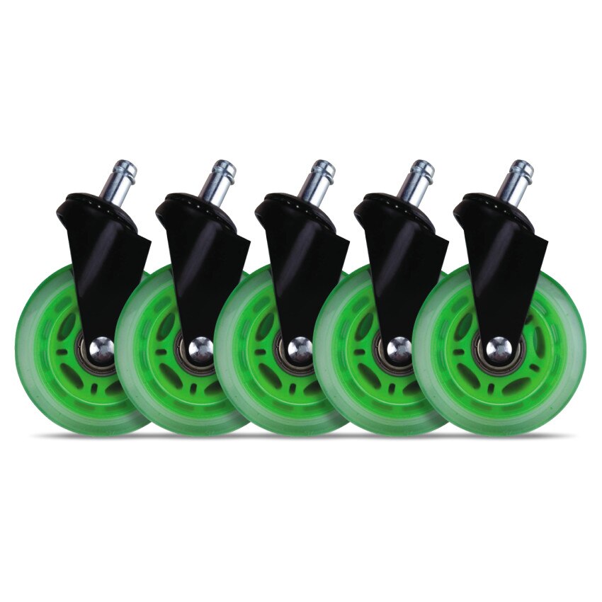Set 5 roti de silicon pentru scaune de gaming / birou L33T, universal 3