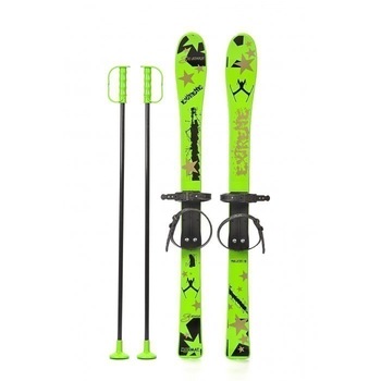 Schiuri din plastic pentru copii Marmat, 90 cm, verde - 6128 Schiuri din plastic pentru copii Marmat, 90 cm, verde - 6128