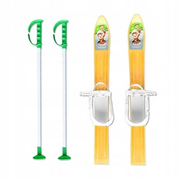 Schiuri din plastic pentru copii Marmat, 60 cm, galben – 6098 Schiuri din plastic pentru copii Marmat, 60 cm, galben – 6098