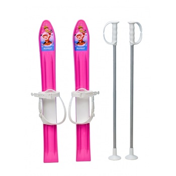 Schiuri din plastic pentru copii Marmat, 60 cm, roz – 6098 Schiuri din plastic pentru copii Marmat, 60 cm, roz – 6098