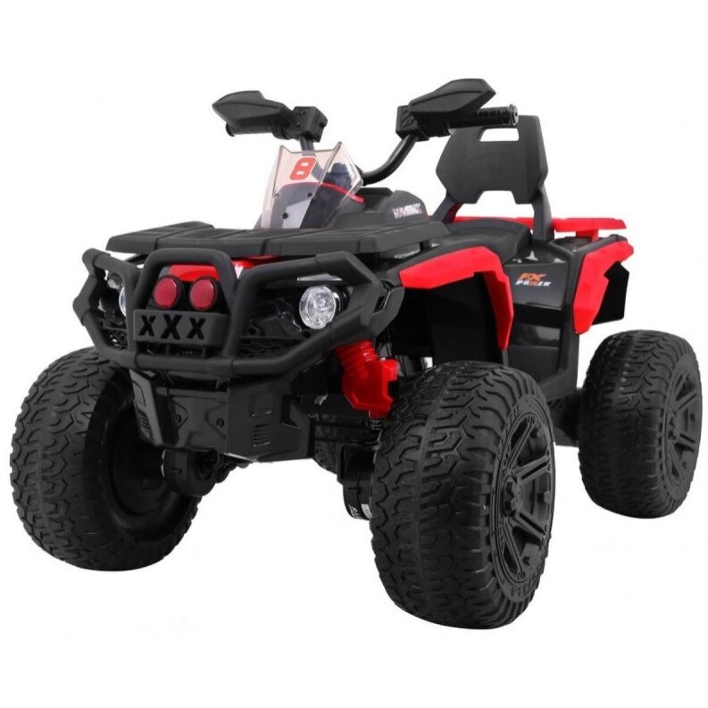 Atv electric cu roti din cauciuc 12V Nichiduta Hunter Pro Red