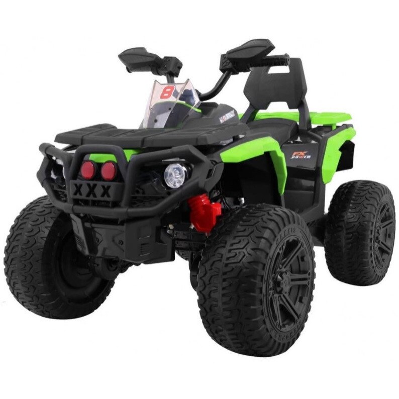Atv electric cu roti din cauciuc 12V Nichiduta Hunter Pro Green