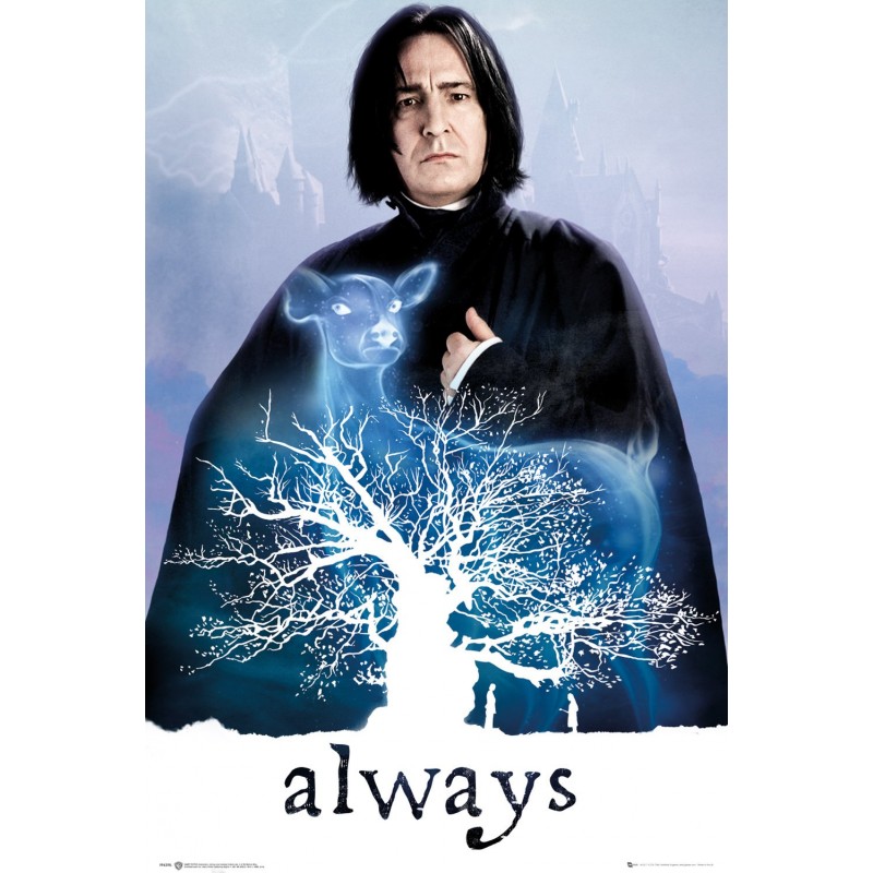 Poster Harry Potter Snape Always , 61x91.5cm, Negru