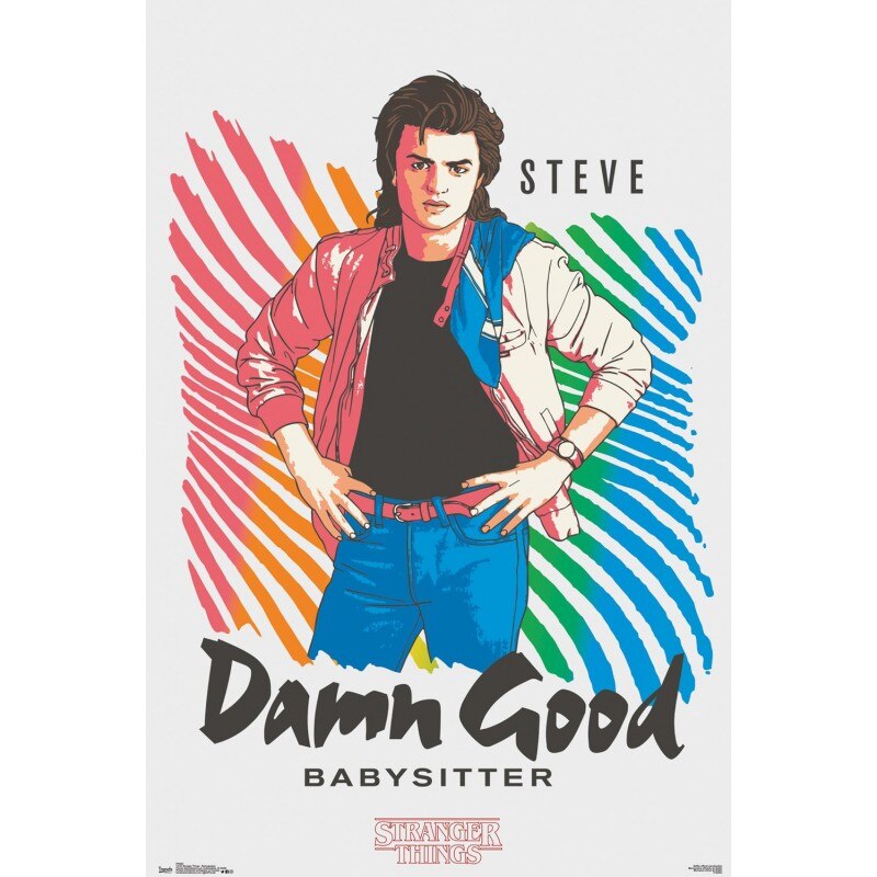 Poster Stranger Things Babysitter , 61x91.5cm, Negru