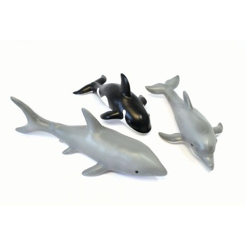 Set de 3 animale marine din cauciuc moale ecologic dimensiune medie 25cm Set de 3 animale marine din cauciuc moale ecologic dimensiune medie 25cm