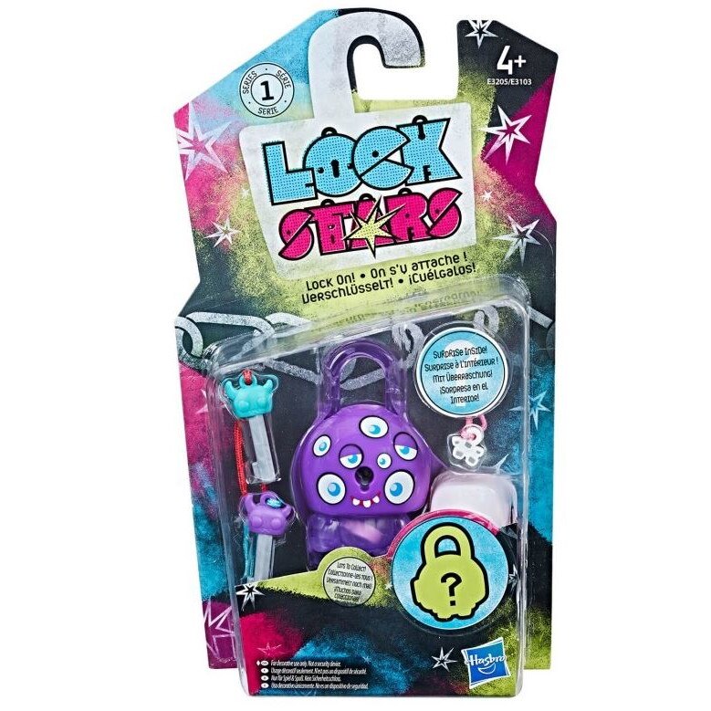 Figurina Hasbro Lock Stars Monstrul mov cu ochi, Seria 1