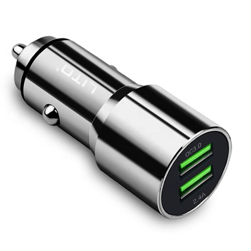 Incarcator Auto QC 3.0, Fast Charge, Lito, 2 x USB